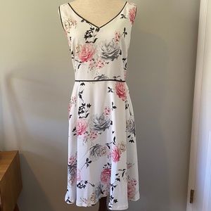 Floral Fit-and-Flare Dress